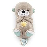 Fisher-Price Lontra Coccola & Relax - Carillon Neonati Succhietto con Movimento Respirazione - Luci e Suoni - Scoperte Sensoriali - Regalo per Neonati da 0+ Mesi, FXC66