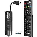 Decoder DVB-T2,Decoder Digitale Terrestre,HD 1080P H265 HEVC Main 10 Bit,Supporta HDMI/Proiettore/USB WiFi/Dolby Audio e Funzioni Multimediali/PVR [Telecomando 2-in-1 con controlli TV]