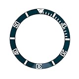 Dilwe Guarda Inserisci Loop,Ceramica Orologio da Polso Lunetta Inserto Orologio Parti di Ricambio dell orologio, Diametro Esterno 38mm 4 Colori per Scegliere(Verde tè)