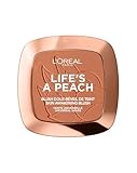 L Oréal Paris Blush in Polvere Life s a Peach, Pelle Idratata, Effetto Radioso con Estratto di Pesca, 01 Eclat Pêche