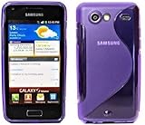 Energmix® S-Line Custodia Protettiva TPU per Samsung Galaxy S Advance i9070 Cover in Silicone Lilla