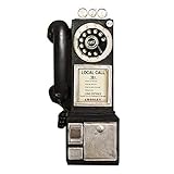 ATNR Creativity Vintage Modello Telefono Da Parete Ornamenti Retro Mobili Telefono Mini Artigianato Regalo Bar Decorazione Casa