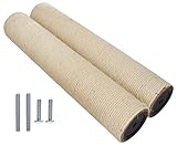 M8 M10 Sisal corda tiragraffi di ricambio per gatti,Tiragraffi per albero di gatto, graffiatoio per gatti con viti(M8_Φ60_40,5 cm)