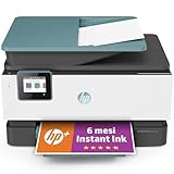 HP OfficeJet Pro 9015e 22A57B, Stampante Multifunzione a Getto d Inchiostro A4 a Colori, Fronte e Retro Automatico, 22 ppm, Wi-Fi, HP Smart, 6 Mesi di Inchiostro Instant Ink Inclusi con HP+, Oasi