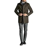 Ciabalù Trench Uomo Invernale Soprabito Elegante Cappotto Impermeabile Lungo Sartoriale Blu Fango (Fango, numeric_50)