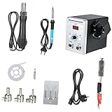 Vislone 858D 700W High Quality Soldering Station LED Digital Solder Iron Desoldering Station BGA Rework Solder Station Hot Air Gun + Electric Iron Set for SMD SMT DIP