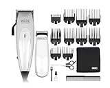 WAHL Home Pro Deluxe Combo Taglia Capelli Elettrico con Filo e Leva di Regolazione 8 Pettini Guida, Kit con rifinitore a Batteria, Forbici e Pettine