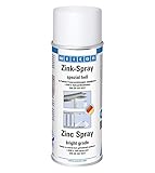 WEICON Spray Zinco tipo brillante 400 ml.protezione antiruggine resistente al calore e adatta come primer per metallo