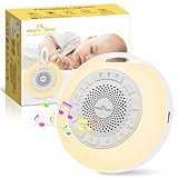 Aggiornato Rumori Bianchi per Neonato: Easy@Home 26 Rumore Bianco con Luce Notturna & Luce a 7 Colori, White Noise Machine Per Dormire, Viaggi, Asili Nido, USB Ricaricabile, Timer, Blocco Bambini