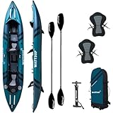 Kayak Gonfiabile Wattsup COD 2 posti - 410 x 85 cm (13 4" x 33") - PVC laminato + Dropstitch - Confezione completa - Max 220 kg