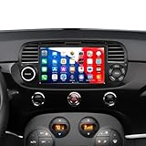 [1+32G]SIXWIN Android 13 Autoradio per Fiat 500 2007-2015,7 Pollici HD TouchScreen Schermo Navigatore con Mirror Link WiFi RDS FM USB Bluetooth Comandi al Volante-nero