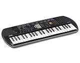 Casio SA-77 Mini Tastiera polifonica ad 8 Voci e 44 tasti, Nero/Grigio