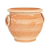 Biscottini vaso terracotta 32x32x30 cm | Vaso piccolo da esterno Made in Italy | Vasi da esterno in terracotta