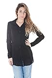 Denny Rose 3045 Camicia Maniche Lunghe Donna Nero S