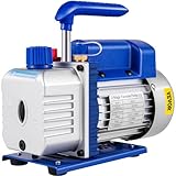 VEVOR Pompa per vuoto 30V/50HZ, pompa per vuoto per refrigerazione 3CFM 1/3HP, 85L/min per Aria condizionata Pompa per vuoto ad aria elettrica per auto Sistemi di refrigerazione