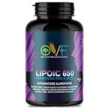 OVF Acido Alfa Lipoico 650 mg | 120 Capsule ad Alto Dosaggio (4 mesi fornitura) | Potente Antiossidante e Antinfiammatorio Naturale | Senza Biossido di Silicio e Titanio | 100% Made in Italy e Vegano