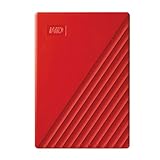 WD 2TB My Passport HDD portatile USB 3.0 con software per gestione di dispositivi, backup e protezione tramite password - funziona con PC, Xbox X, Xbox S, PS4 and PS5 -Rosso