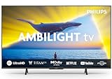 PHILIPS Ambilight 65PUS8109 4K LED Smart TV - Display 65’’ con piattaforma Titan OS, Pixel Precise Ultra HD e Dolby Atmos Sound, funziona con Alexa e Google Voice Assistant - Cromato Satinato