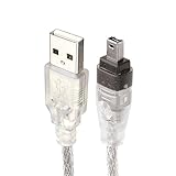 xiwai Cavo adattatore USB a Firewire IEEE 1394 a 4 poli iLink per Sony DCR-TRV75E DV