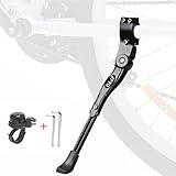 ZFYQ Cavalletto Bici, Regolabile Alta qualità Alluminio Lega Cavalletto laterale per 24”-28” mountain bike, bici da strada, biciclette, MTB Bici