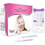 Easy@Home 50 Test Ovulazione e 20 Test Gravidanza, Aumenta le tue Probabilità di Rimanere Incinta, Altamente Preciso, Combinato con APP Premom Monitor Donna Fertilità