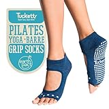 Tucketts Calzini Antiscivolo Yoga Pilates Donna, Calze Antiscivolo Adulto, Palestra Abbigliamento Danza Pilates Attrezzi Grip Socks Calzini