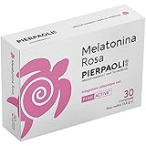 PIERPAOLI - Melatonina Rosa: Integratore Alimentare per Sonno e Benessere della Donna Durante la Menopausa, 1 Confezione da 30 Compresse