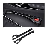 XIUKANGNB 2pezzi Riempitivo Sedile Auto per VW Golf 5 6 7 8 GTE GTI GTD Alltrack, Striscia di Riempimento del Divario del Sedile Lateral Prova Perdite Accessori,A Black