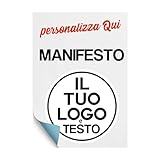 Manifesto Personalizzato con immagine/logo/testo - PERSONALIZZA QUI - Carta - per feste, pubblicitario, sport, eventi, compleanno, matrimonio, battesimo (1)