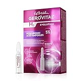 Siero Acido Ialuronico Puro Viso al 5%, Non Iniettabile, Trattamento Antirughe, Molto Idratante, Effetto Rigenerante e Antiossidante, 10 fiale x 2 ml, Gerovital H3 Evolution