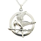 Mockingjay Argento Katniss Collana Hunger Games  in Gift Bag