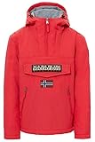 Napapijri Rainforest Pocket, Giacca Uomo, 100% Poliammide, Rosso (Pop Red R41), 2XL