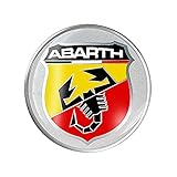 Abarth 21544 Adesivi Sticker Abarth 3D Scudetto, Diametro 44 mm