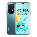 HONOR 200 Lite Smartphone 5G Dual SIM NFC, 8GB RAM 256GB Memoria, 6.7 pollici AMOLED Eye-Care Display telefono Android 14, 108MP+50MP, Capsula Magica, 4500 mAh, Cyan Lake [Versione italiana]