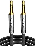 UGREEN Cavo Aux 3.5mm Maschio HiFi Stereo Cable Audio Mini Jack Nylon Intrecciato per Cuffie, Smartphone, Autoradio, Hi-Fi System, TV, Laptop (1M)