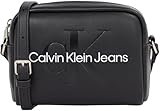 Calvin Klein Jeans Sculpted Camera BAG18 Mono K60K612220, Borsa a Tracolla Donna, Nero (Black/Neutral), OS