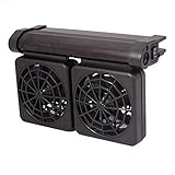 AOSEE Ventola di Raffreddamento per Acquario, Ventilatore, radiatore per acquari, Regolabile, Acquario Chillers Aquarium Fan Fish Tank (2 Ventola)