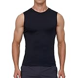 Smatstyle Canotte Compressione da Uomo,Maglietta Compressione Senza Maniche Aasciugatura Rapida,Runnig Sportiva Fitness Maglia