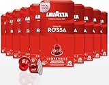 Lavazza, Qualità Rossa, 100 Capsule di Caffè in Alluminio Compatibili con Macchine Nespresso Original, con Note di Cioccolato e Frutta Secca, Arabica e Robusta, Intensità 10/13, Tostatura Media