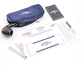 Pipa Savinelli BASIC modello 602, Kit per pipa completo di tutti gli accessori, astuccio in tela blu