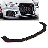 Auto Spoiler Frontali per Fiat Seicento (Type 187) 1998-2009, Paraurti Anteriore Spoiler Lip Accessori Auto.,ShinyBlackRed-B