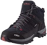 CMP Rigel Mid Trekking Shoes Wp, Scarpe da trekking Uomo, Asphalt-Syrah, 42 EU