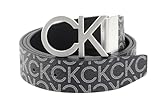 Calvin Klein Uomo CK REV.ADJ. NEW MONO BELT 3.5CM, Black Monogram, 85