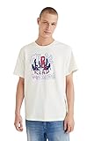 Desigual TS_Ben,1000 T-Shirt, Bianco, S Uomo