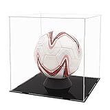 Tingacraft Teca Plexiglass (30 x 30 x 30 cm) Vetrina Acrilico Cubo Espositore per Pallone da Calcio Basket, Modellino