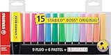 Stabilo Boss Deskset, 15 pezzi