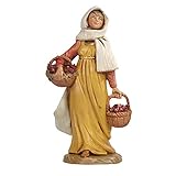 Fontanini Statuine Presepe: Pastorella con ceste 12 cm 166