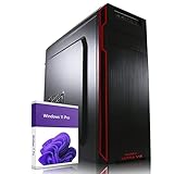 GREED® Ultra V2 PC fisso AMD Ryzen 7 5700G 8 Core - Desktop veloce computer per ufficio con 4,6 GHz, 32 GB RAM/Memoria - Disco SSD da 1 TB + HDD da 1 TB - DVD+RW - USB3.1 - Wi-Fi, incl. W11 Pro