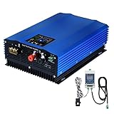 PMSUN 1200W Inverter solare da rete DC55-90V,con limitazione di potenza,display LCD,scarico batteria 48V/60V,MPPT Solar Grid Tie Inverter,potenza di uscita regolabile 60W-800W,AC230V sinusoidale pura