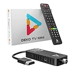 Deko TV MINI Stick - Decoder Digitale Terrestre 2024 WiFi - Decoder TV 2024 - DVB-T2 Decoder PVR HEVC - Main 10 Bit - USB WiFi Multimedia PVR [2in1 telecomando]